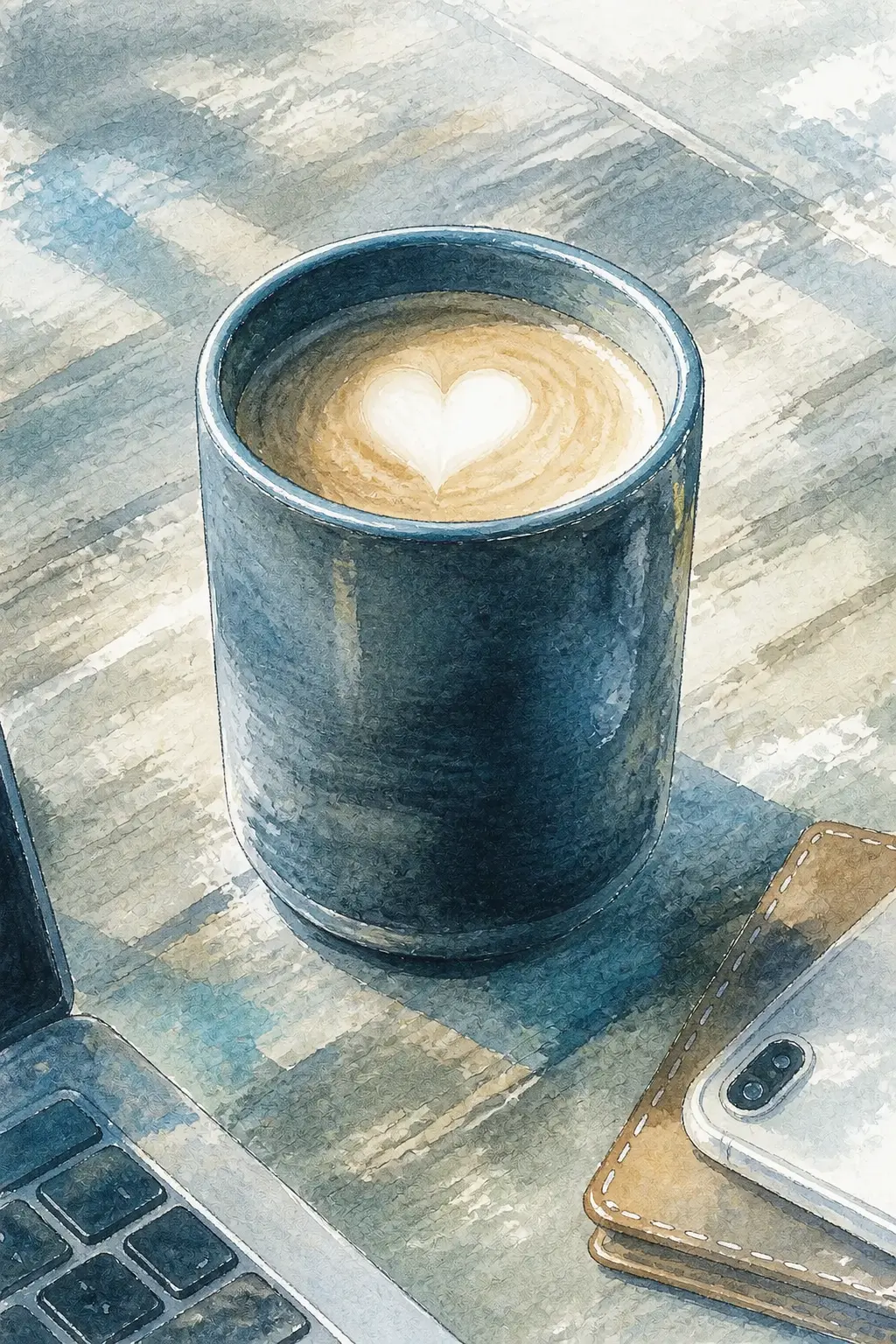 Illustrated scene 2 from Noodles, Coffee, And Flow
