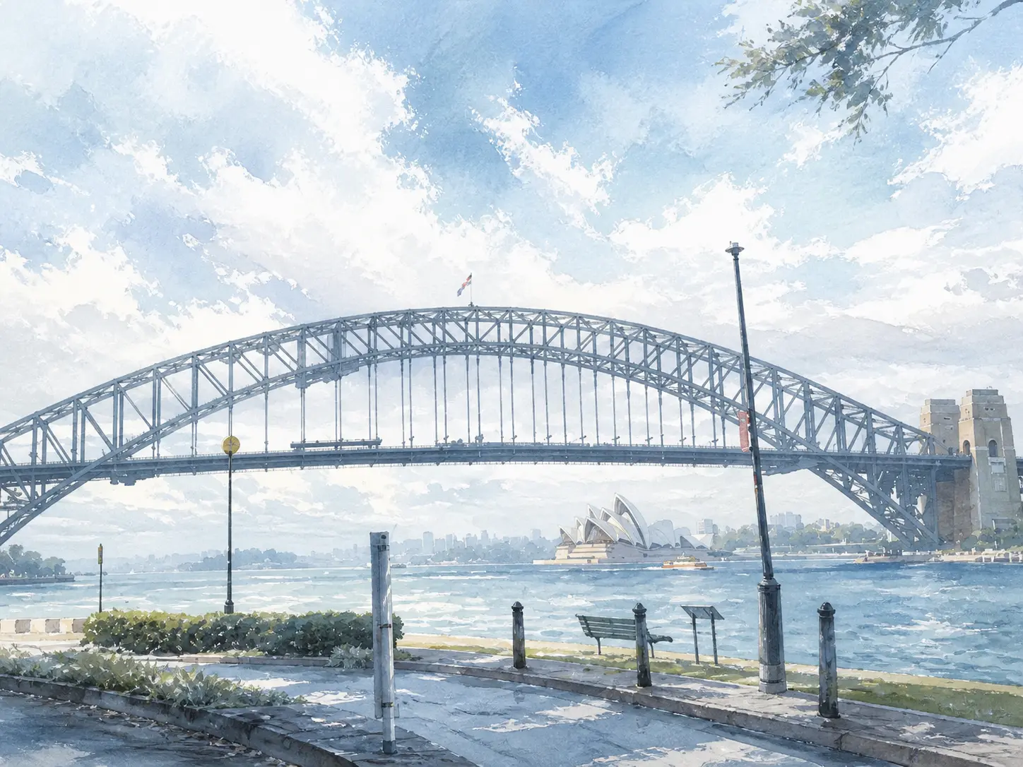 Silver-blue illustrated scene for Where Home Returns